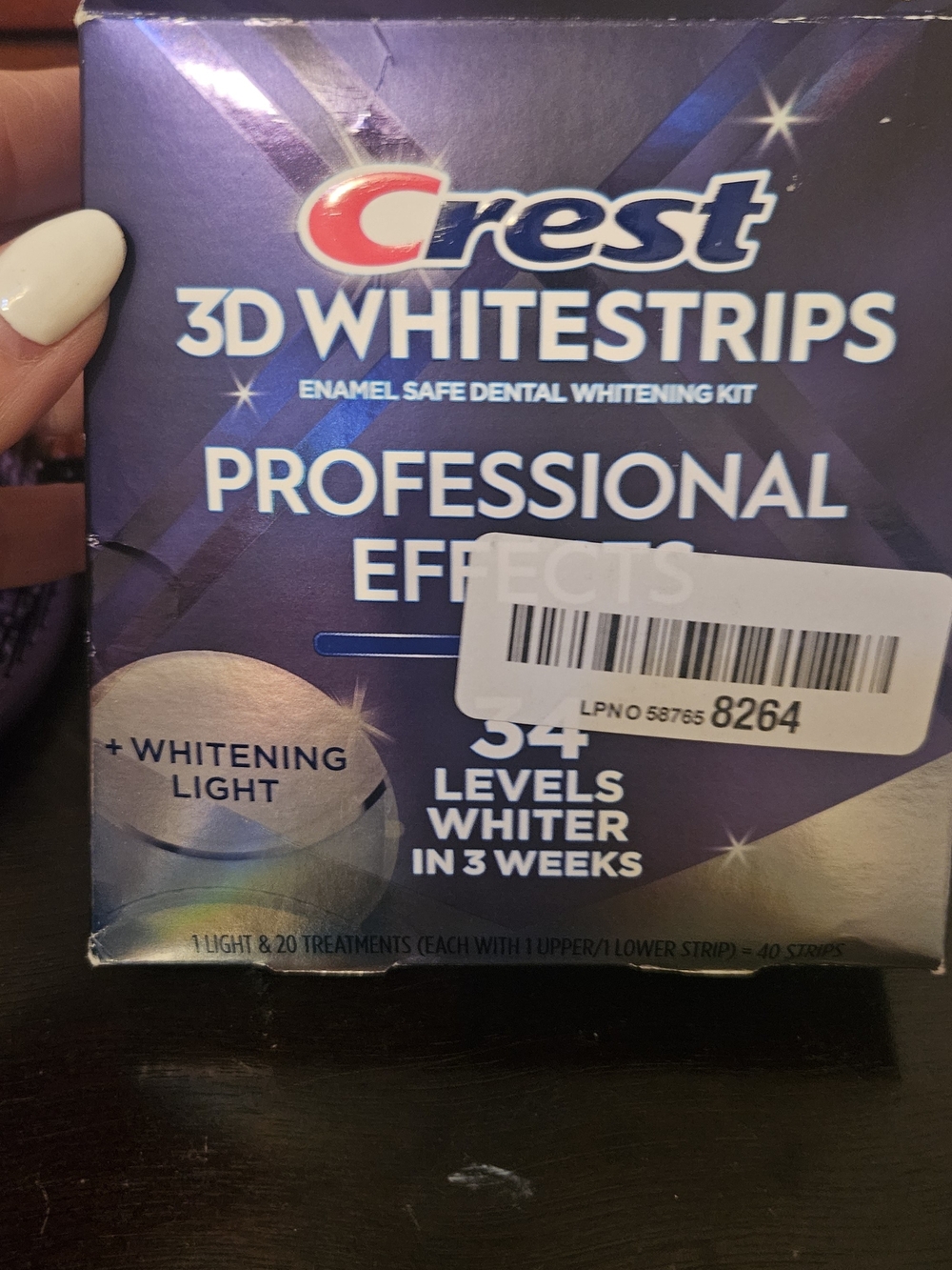 Crest 3D Whitestrips Professional Effects - 34 Levels Whiter, Whitening Light